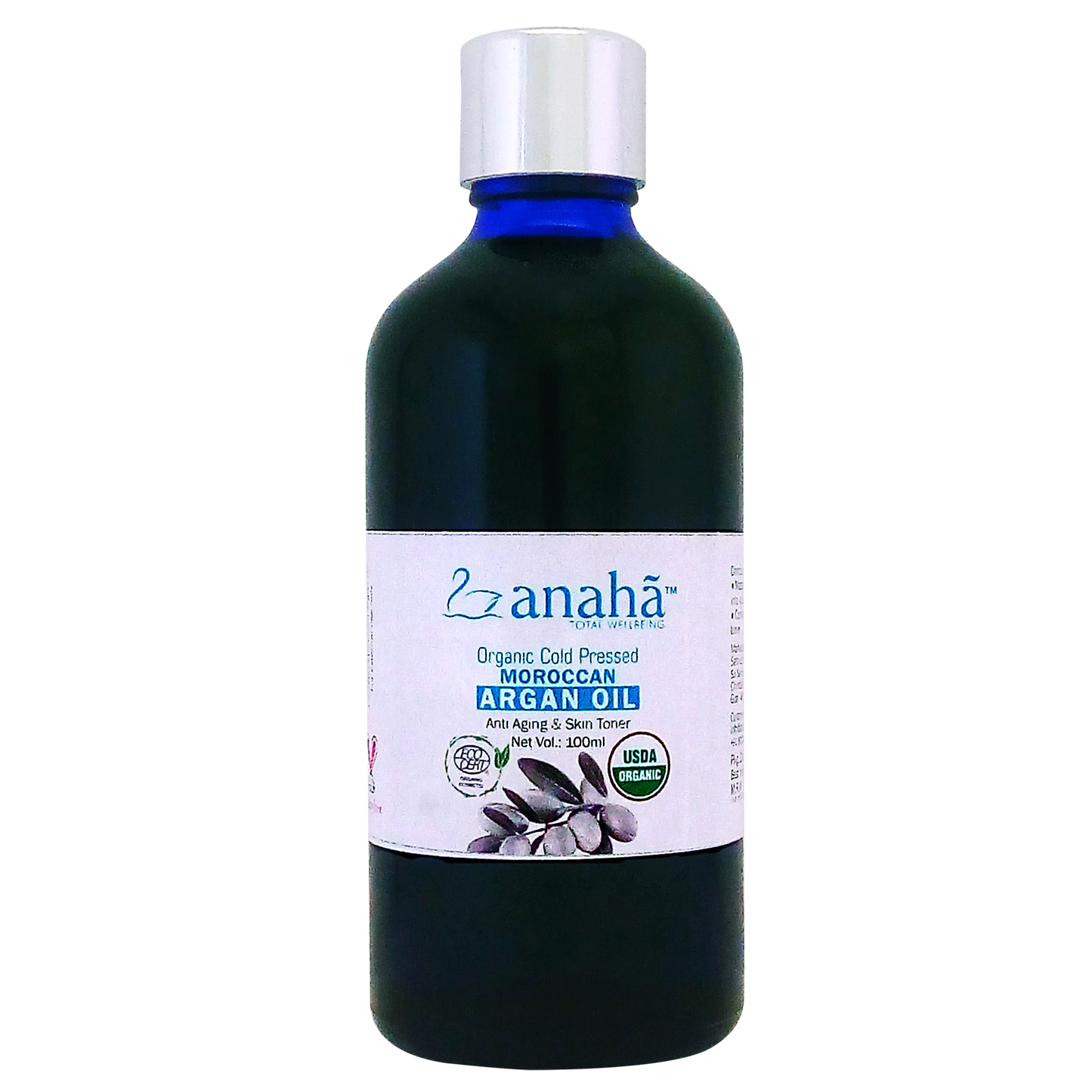 Argan Oil - Cold Pressed Organic Moroccan (Anti Aging & Skin toner) Anaha