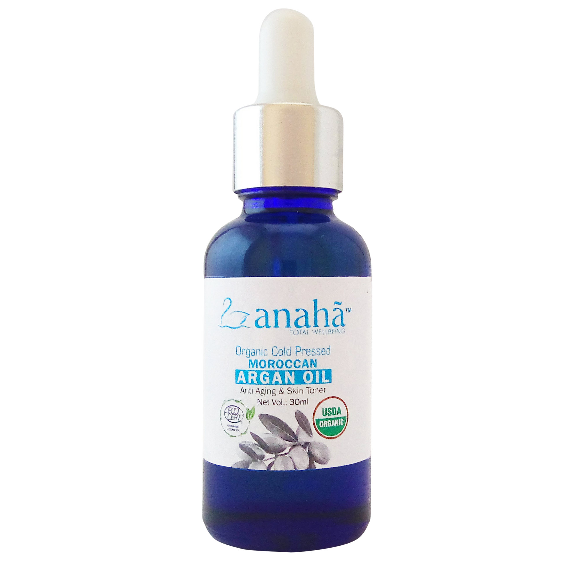 Argan Oil - Cold Pressed Organic Moroccan (Anti Aging & Skin toner) Anaha