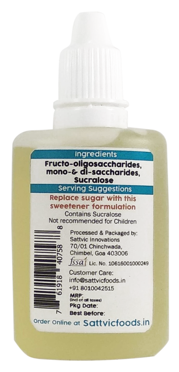 Products FOS Plus (Soluble Liquid Sweetener) - Back