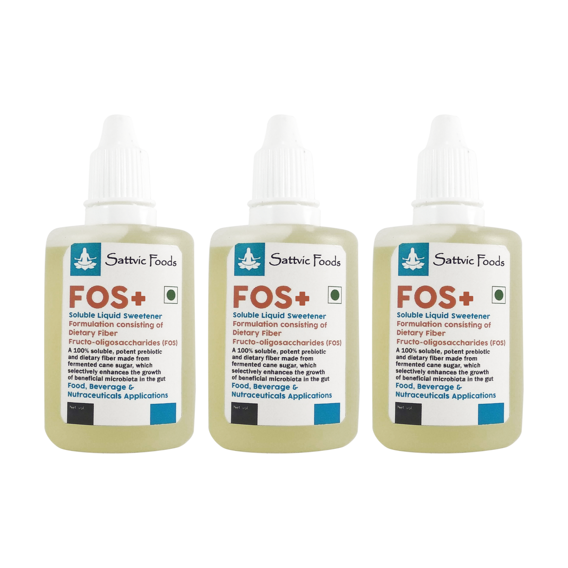 Products FOS Plus (Soluble Liquid Sweetener) -( Pack of 3)