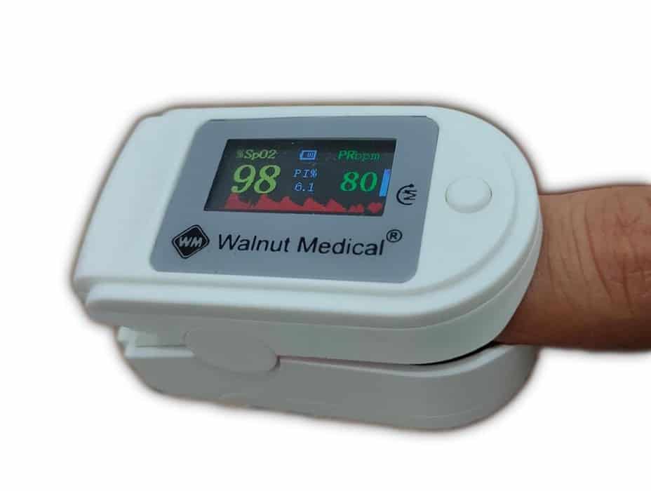 Pulse Oximeter (Made in India - 1 yr National Warranty) Walnut Medical