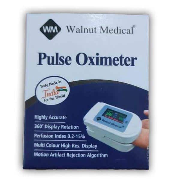 Pulse Oximeter (Made in India - 1 yr National Warranty) Walnut Medical