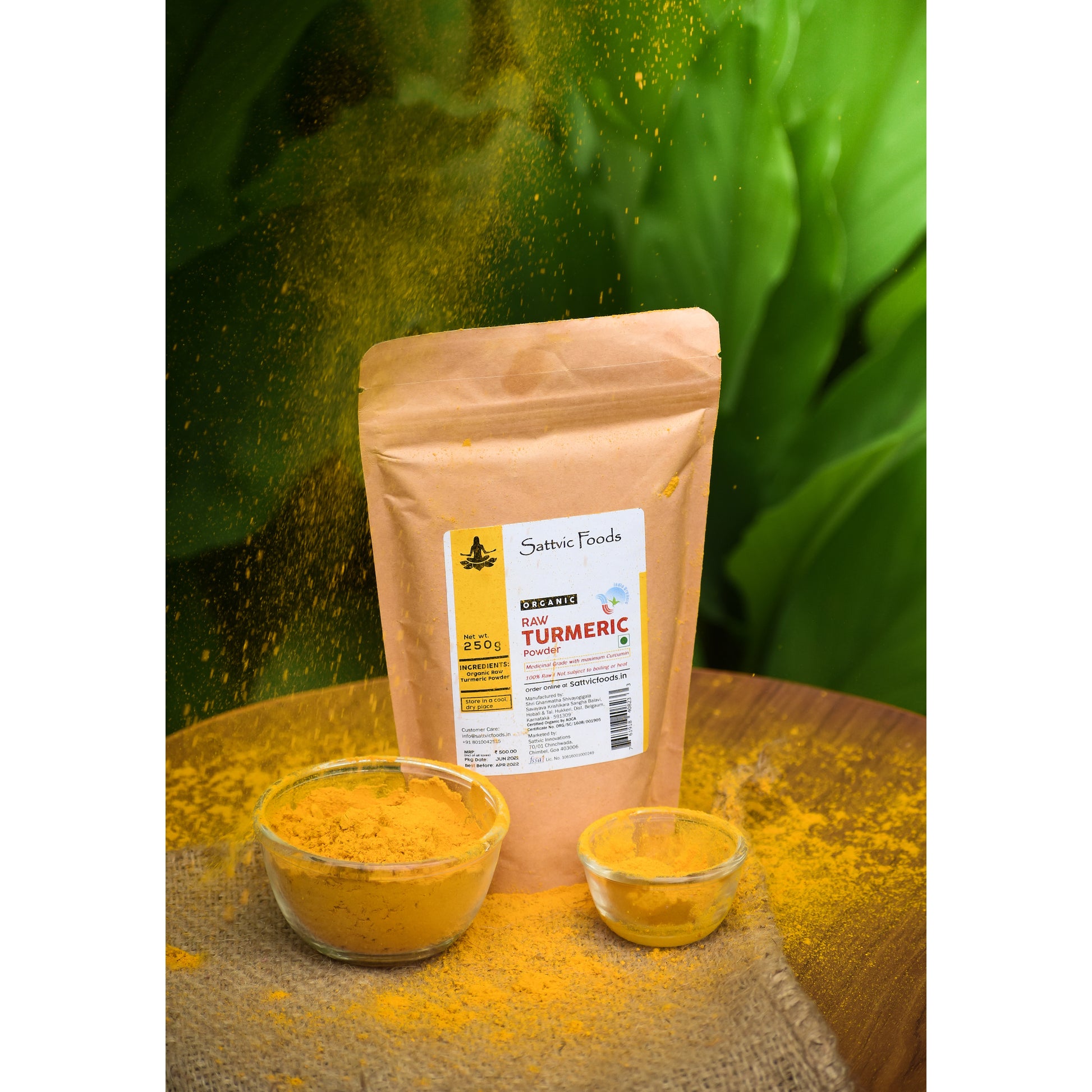 Organic Raw Turmeric Powder Sattvic Foods