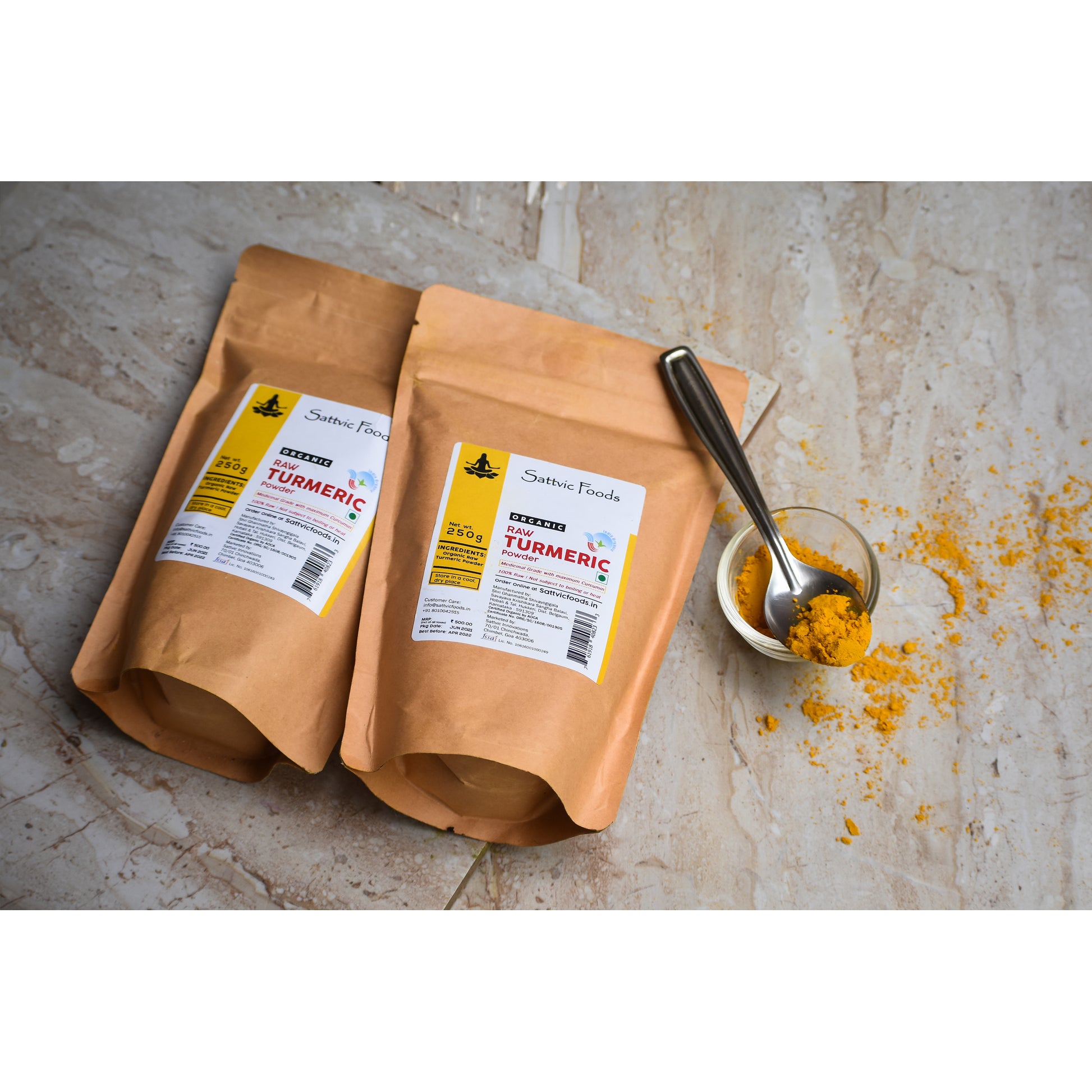 Organic Raw Turmeric Powder Sattvic Foods