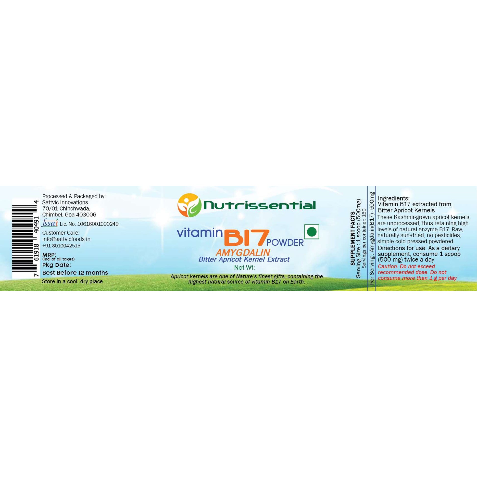 Vitamin B17 powder Sattvic Foods