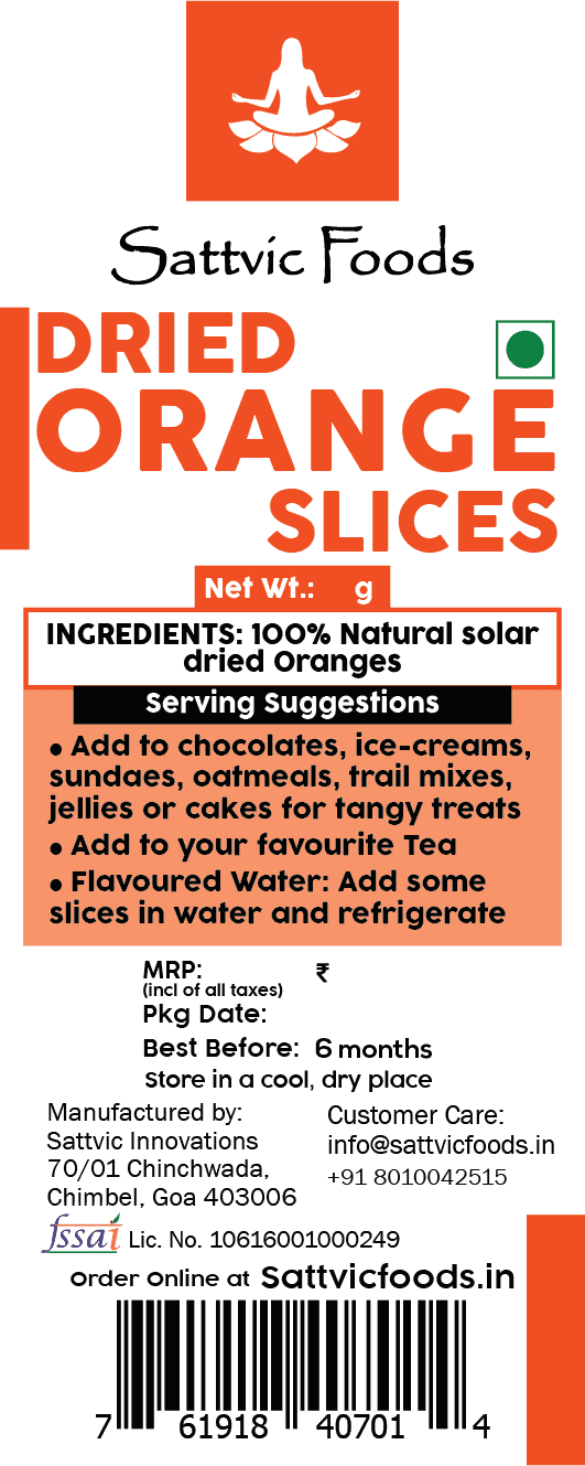 Dried Orange Slices - Label