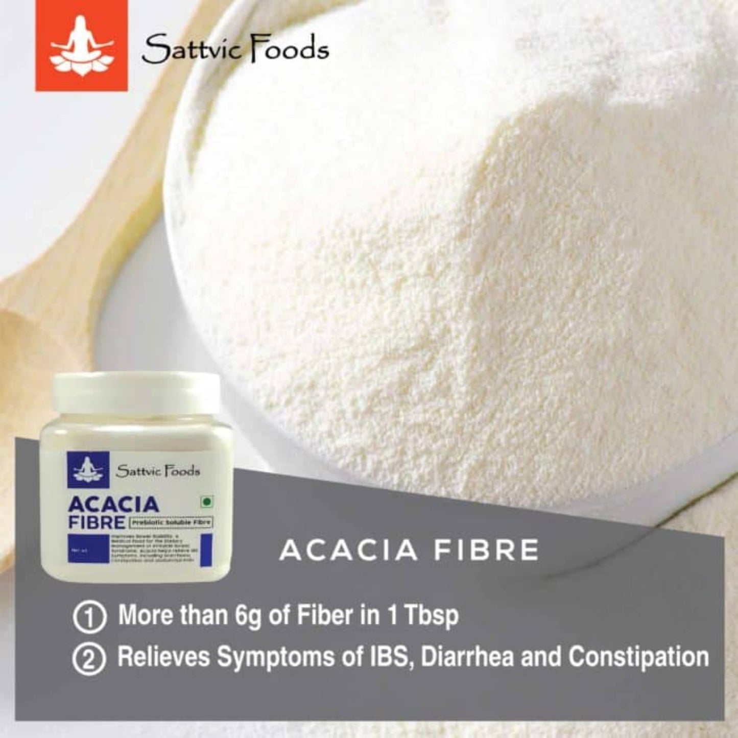 Acacia Fibre (Ayurvedic Digestion Support) Sattvic Foods