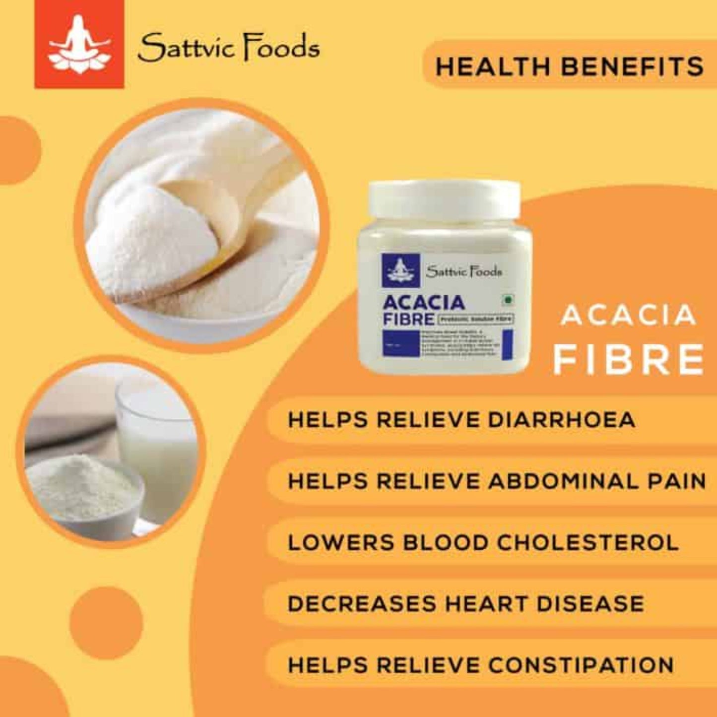 Acacia Fibre (Ayurvedic Digestion Support) Sattvic Foods