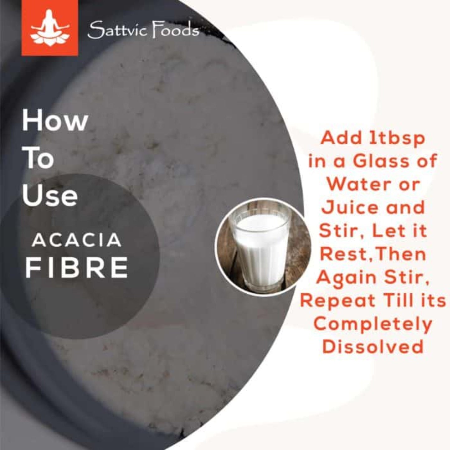 Acacia Fibre (Ayurvedic Digestion Support) Sattvic Foods