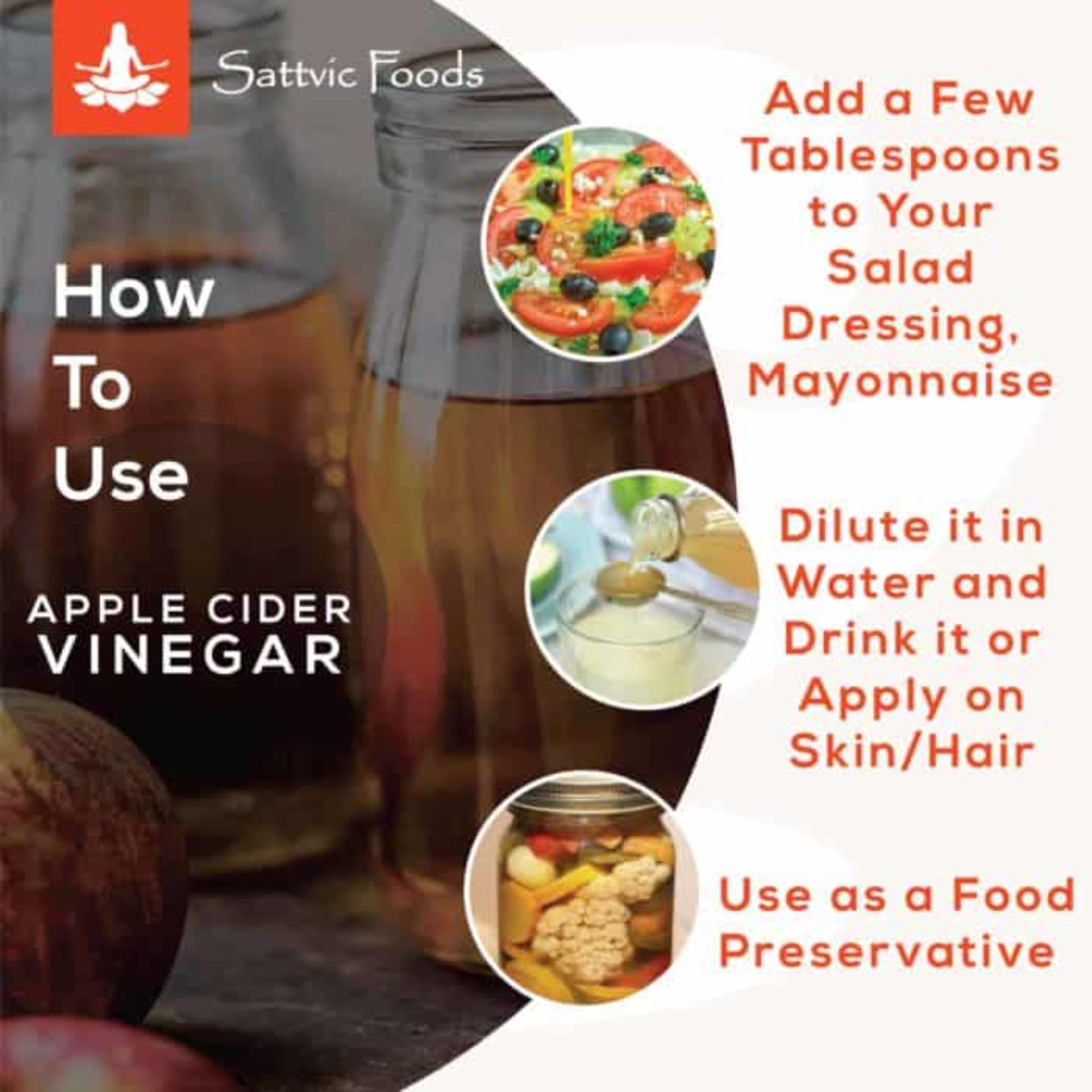 Apple Cider Vinegar (Himalayan) Sattvic Foods