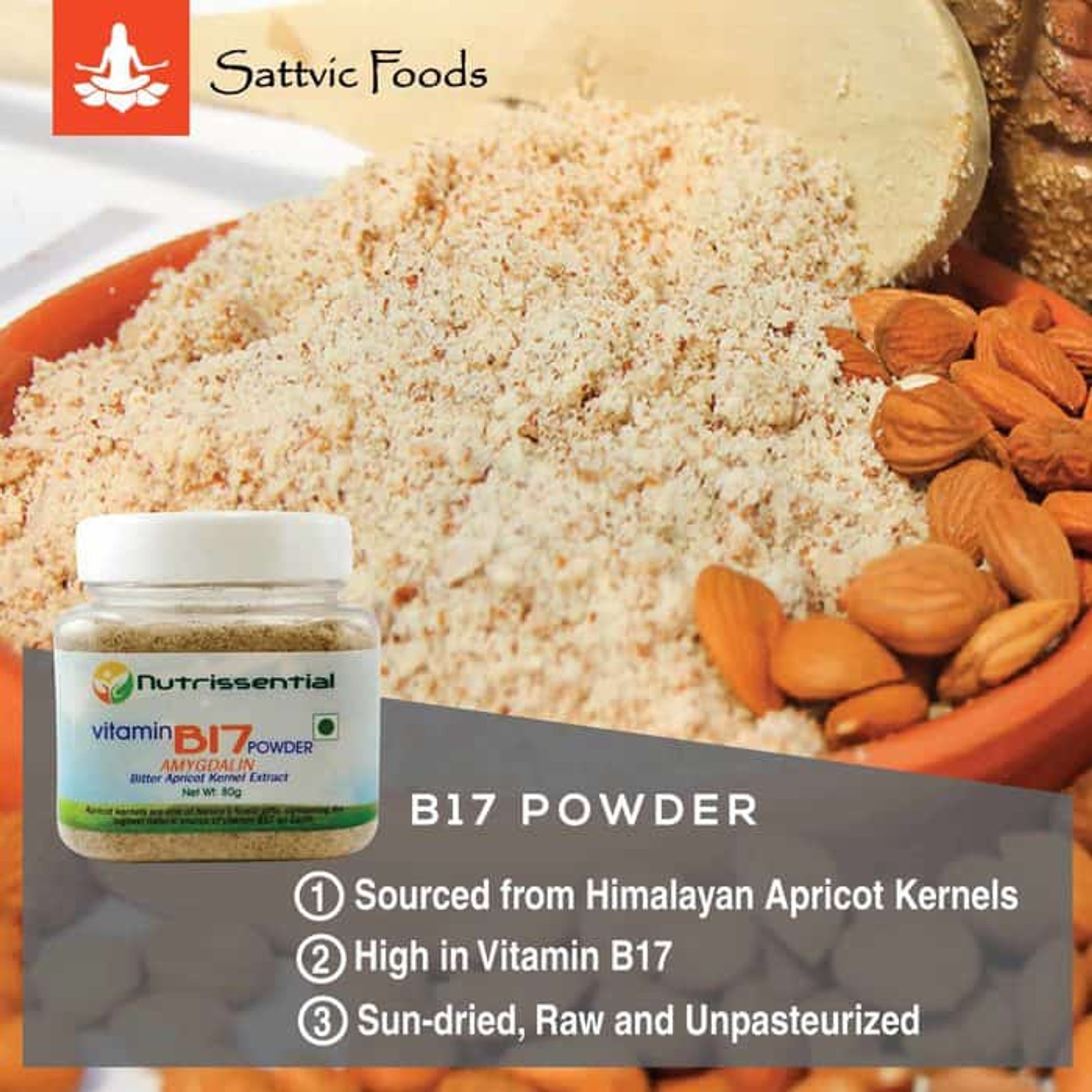 Vitamin B17 powder Sattvic Foods