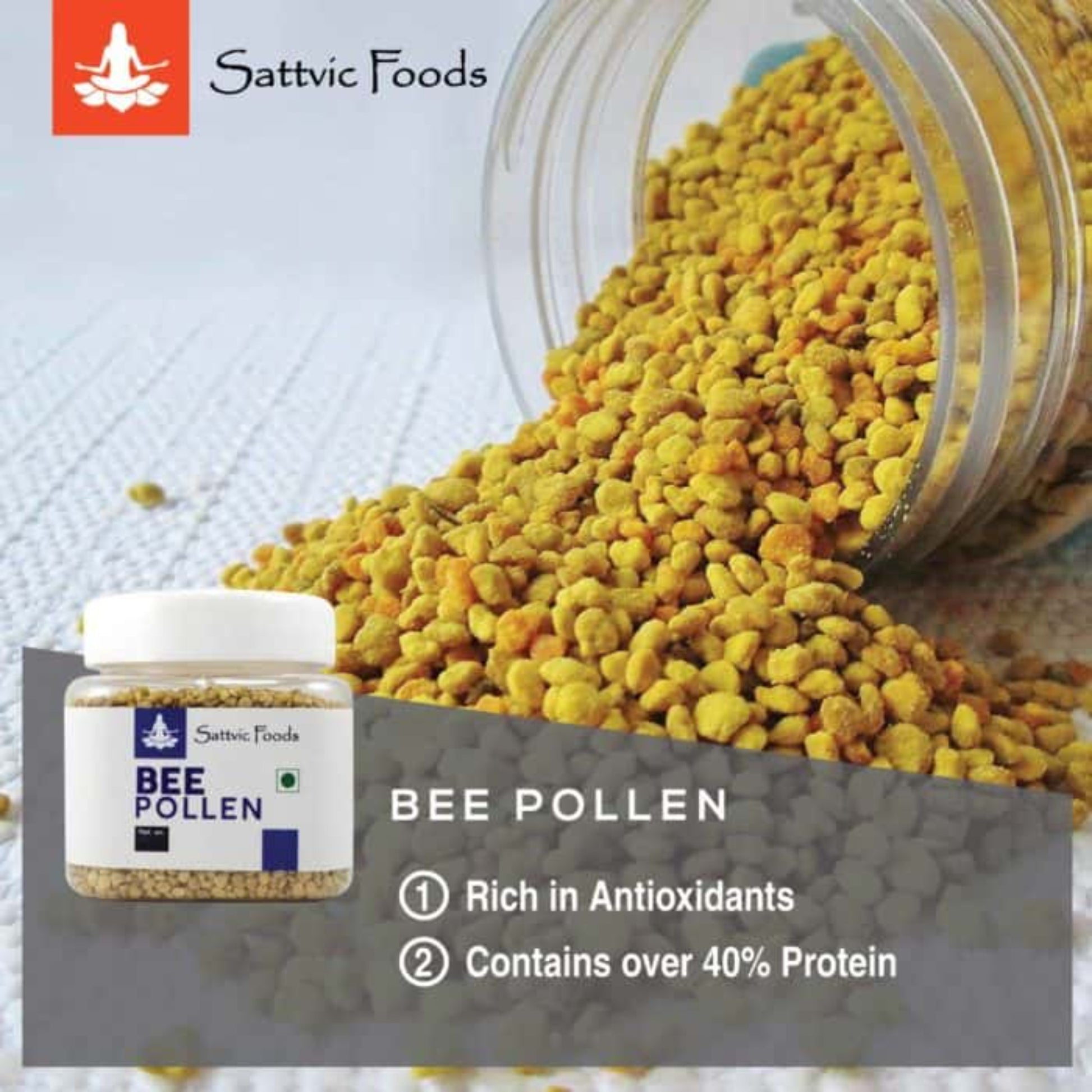 Bee Pollen - Nature's complete Superfood Sattvic Foods