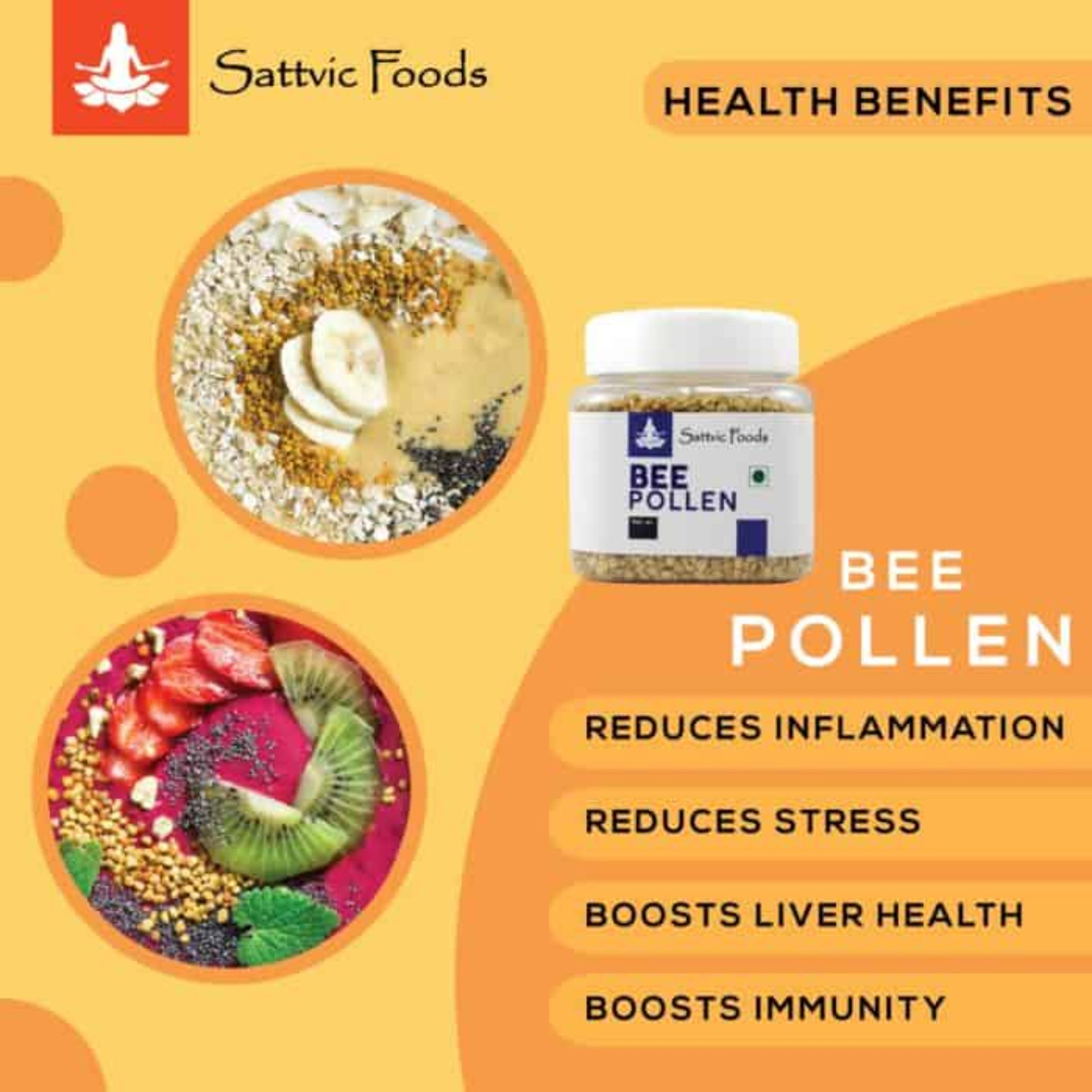Bee Pollen - Nature's complete Superfood Sattvic Foods