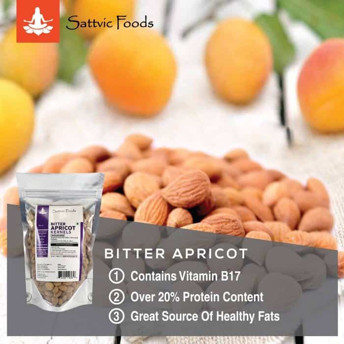 Wild/Bitter Apricot Kernels Sattvic Foods