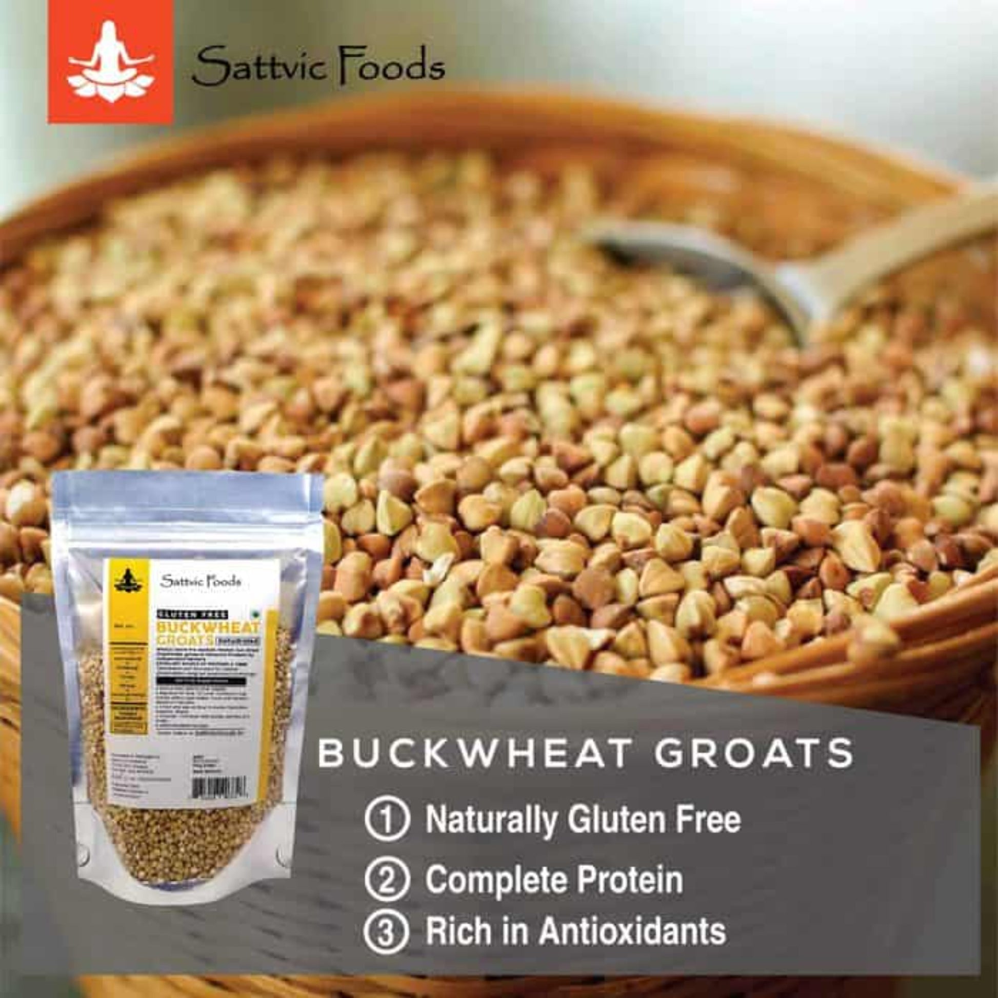 Buckwheat Groats (Gluten-free) Sattvic Foods