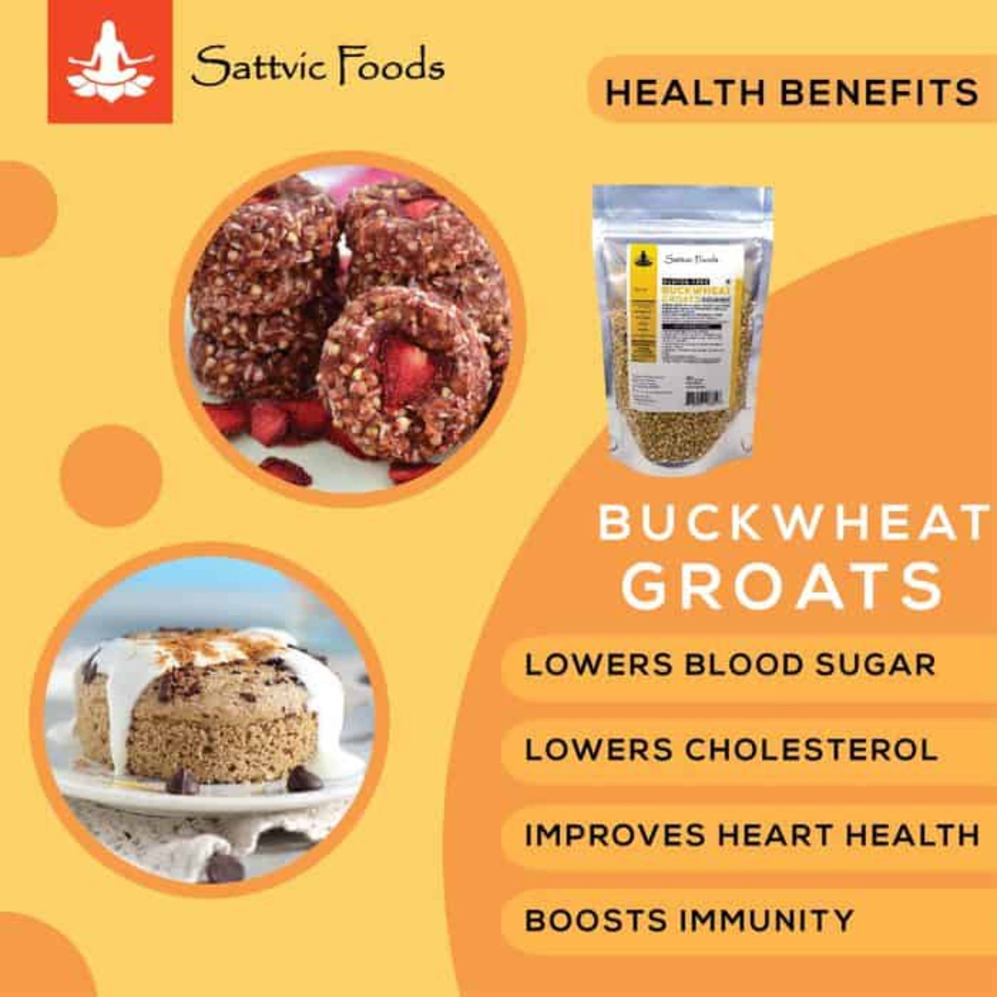 Buckwheat Groats (Gluten-free) Sattvic Foods