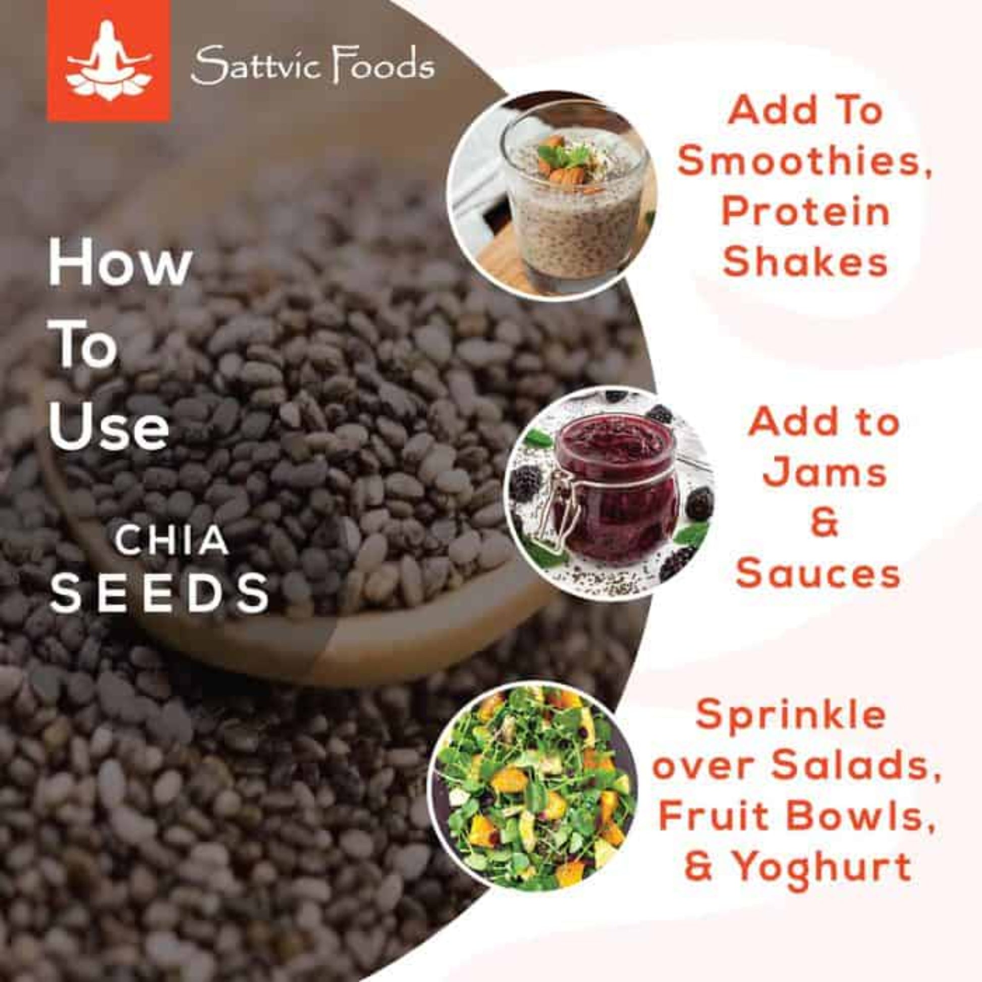 Chia Seeds (Salvia hispanica) Sattvic Foods