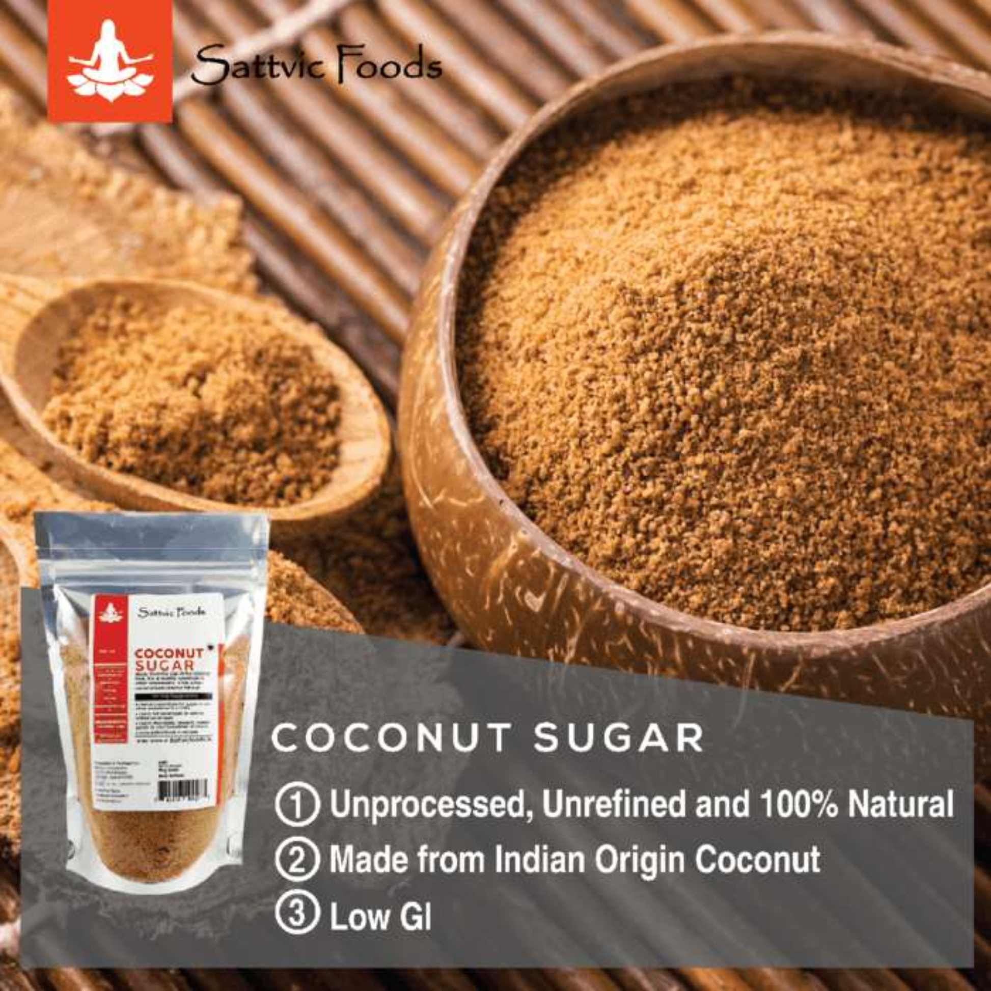 Coconut Sugar Sattvic Foods