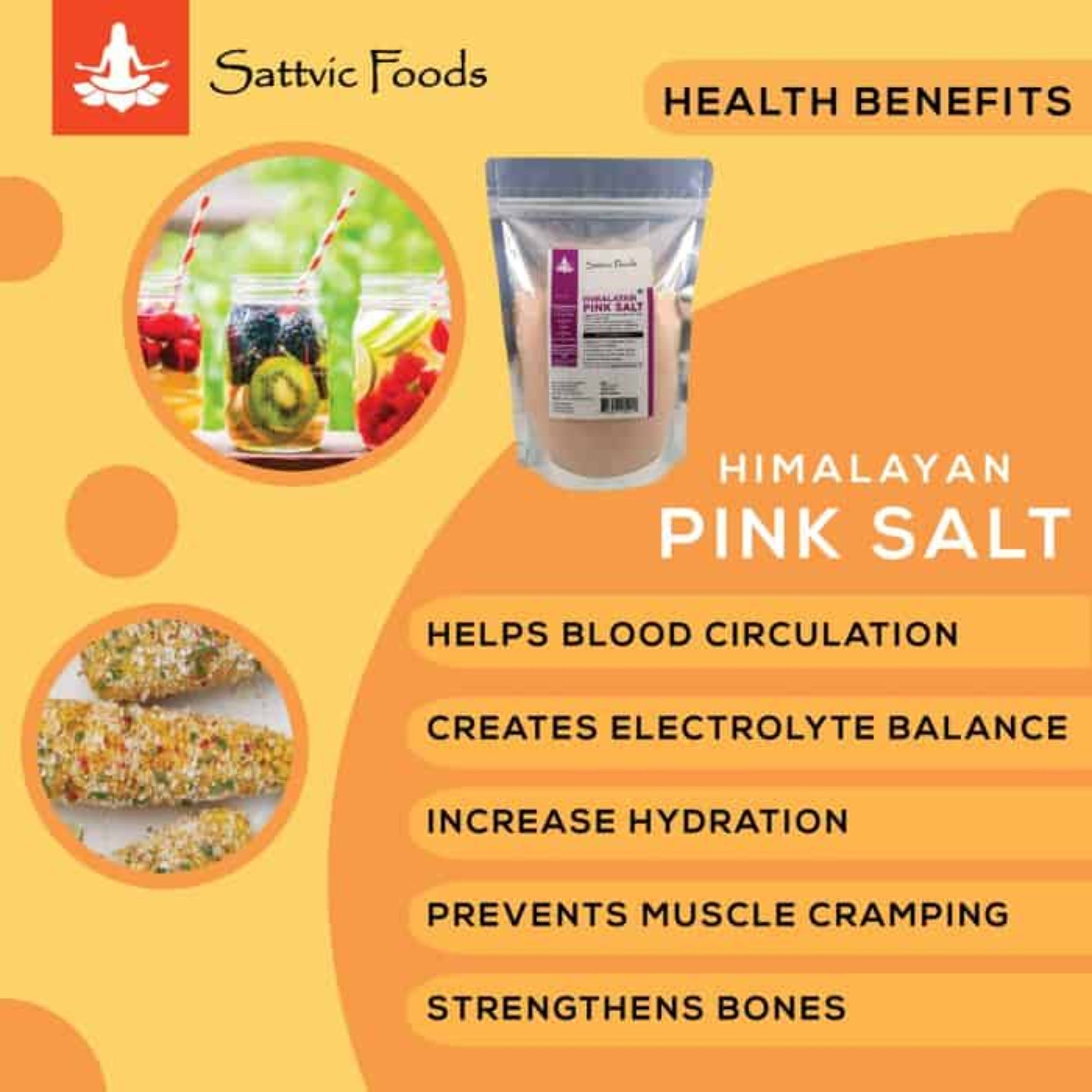 Himalayan Salt (Pink Salt / Stone Ground) Sattvic Foods