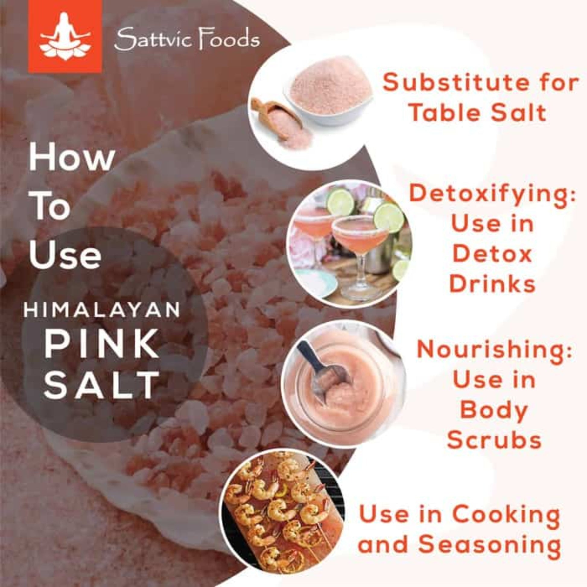 Himalayan Salt (Pink Salt / Stone Ground) Sattvic Foods