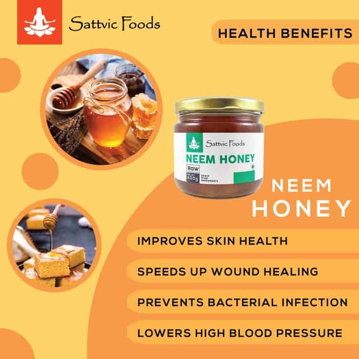 Neem Honey (Raw and Unheated) Sattvic Foods