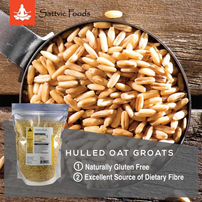 Hulled Oat Groats Sattvic Foods