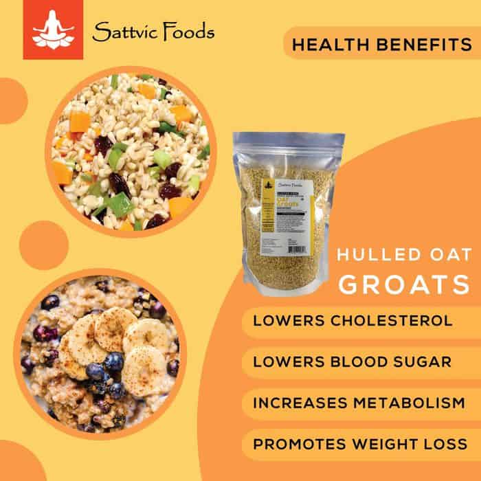 Hulled Oat Groats Sattvic Foods