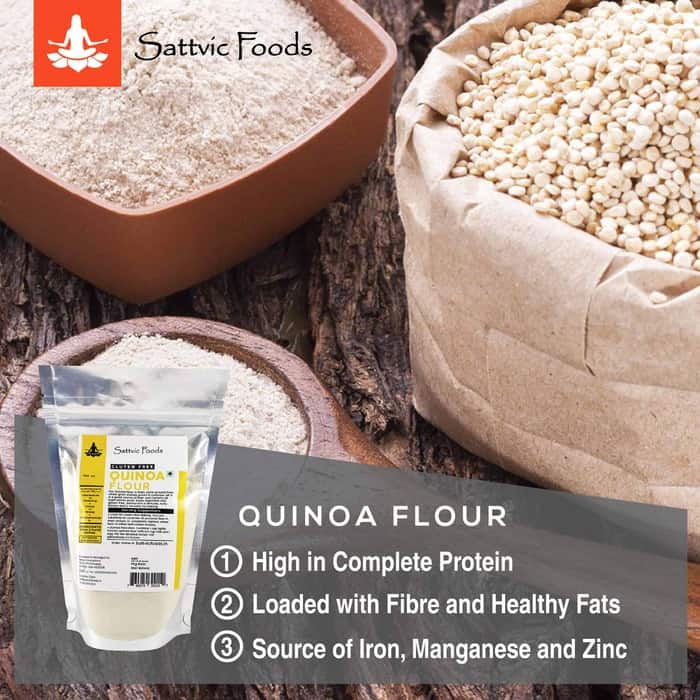 Quinoa Flour (Gluten-free / Stone Ground / Certified Organic) Sattvic Foods