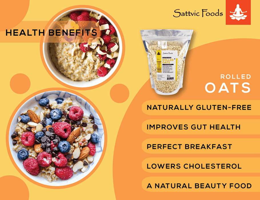 Rolled Oats (Gluten-free) Sattvic Foods