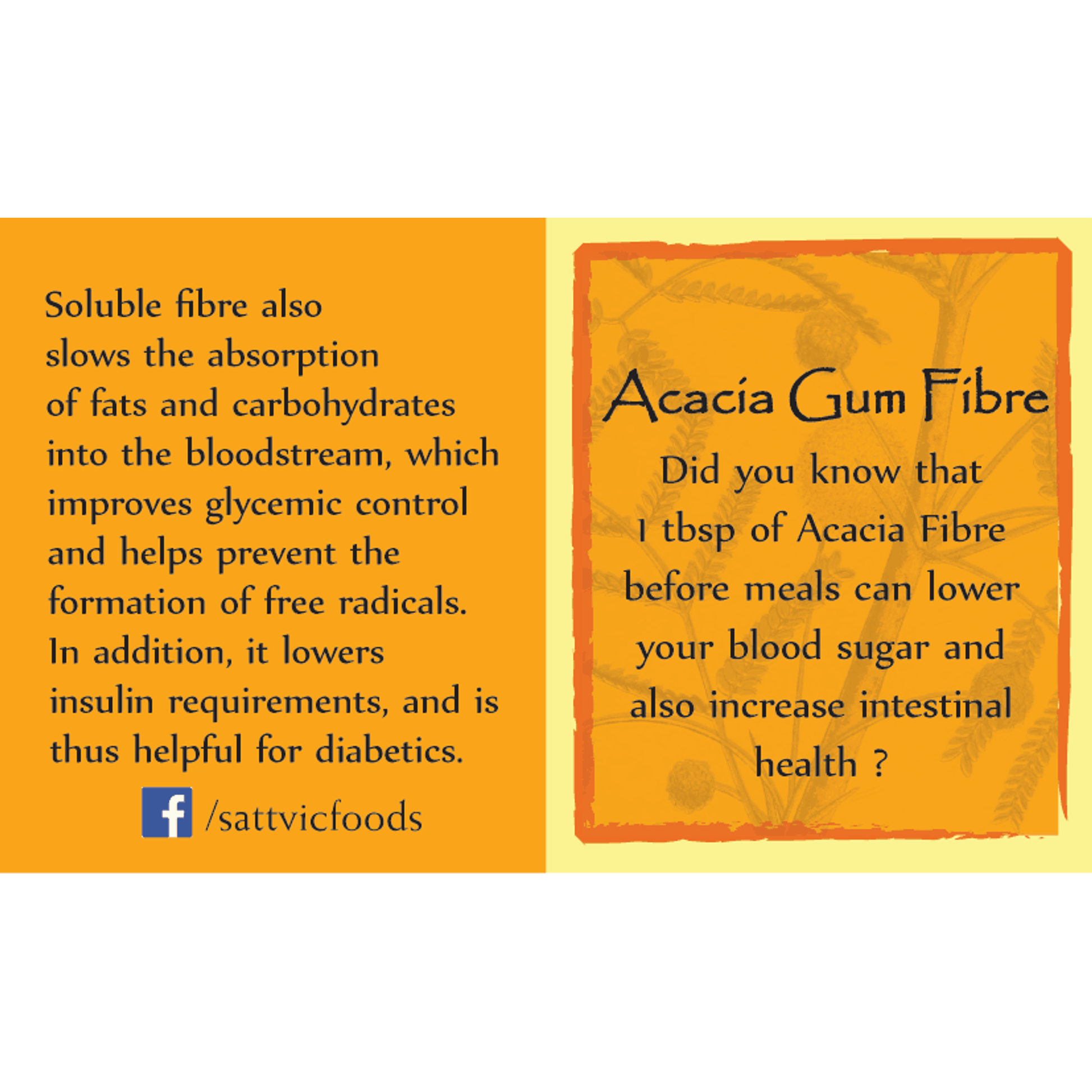 Acacia Fibre (Ayurvedic Digestion Support) Sattvic Foods