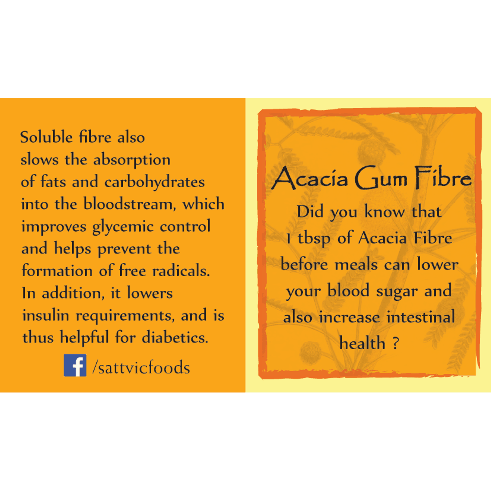 Acacia Fibre (Ayurvedic Digestion Support) Sattvic Foods