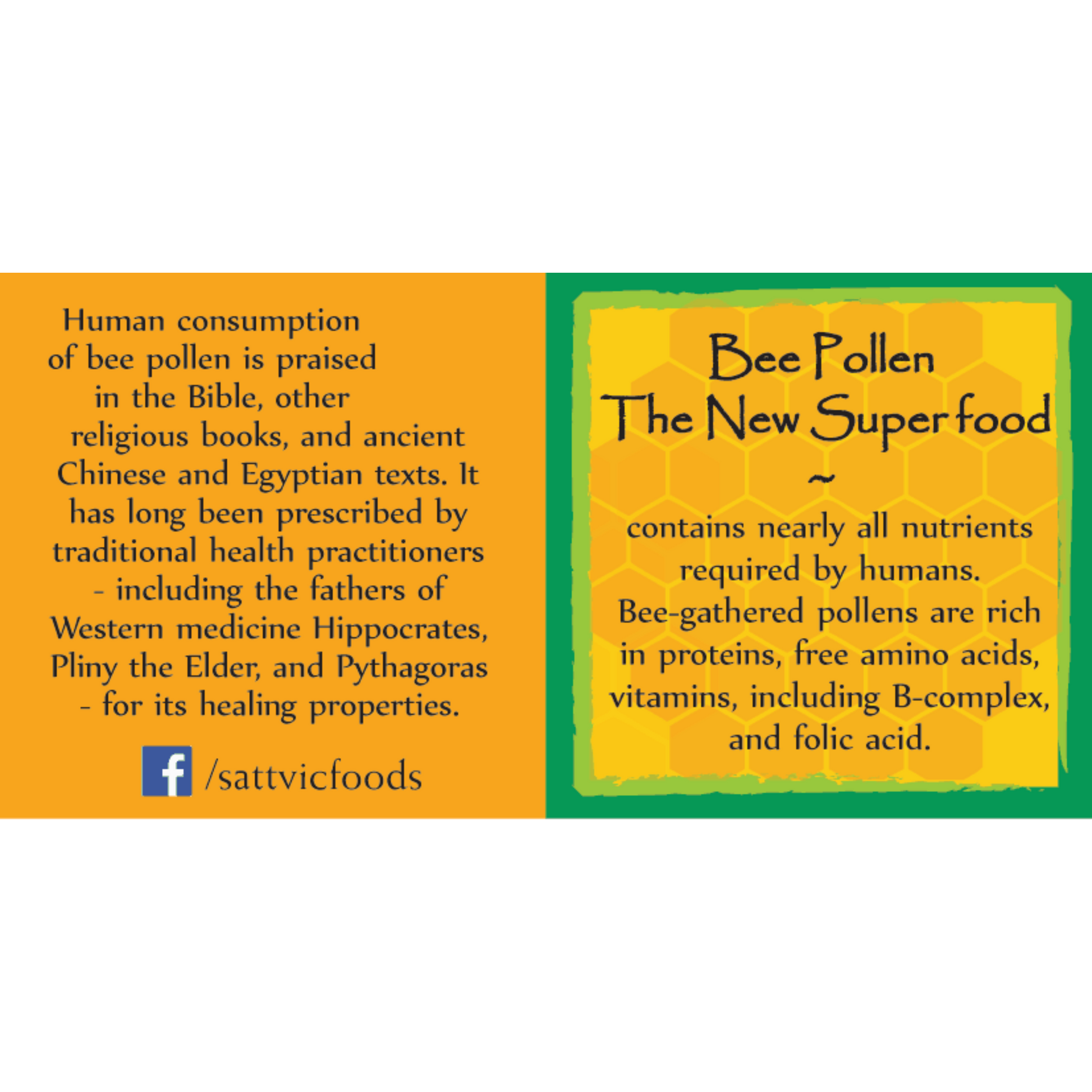 Bee Pollen - Nature's complete Superfood Sattvic Foods