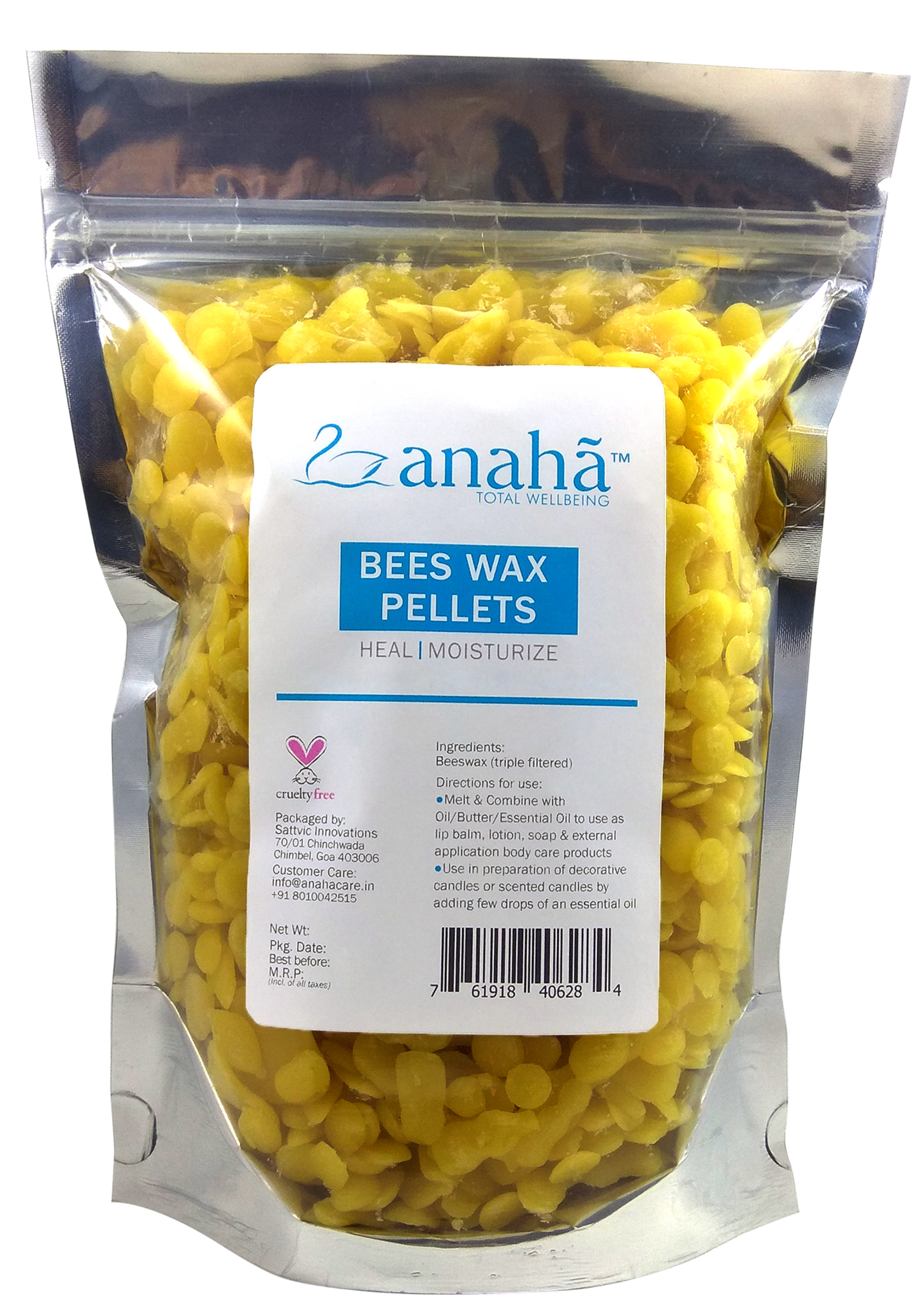 Beeswax Pellets-400g-Anaha 