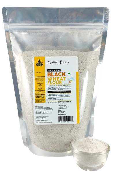 Black Wheat Flour (Certified Organic) Sattvic Foods