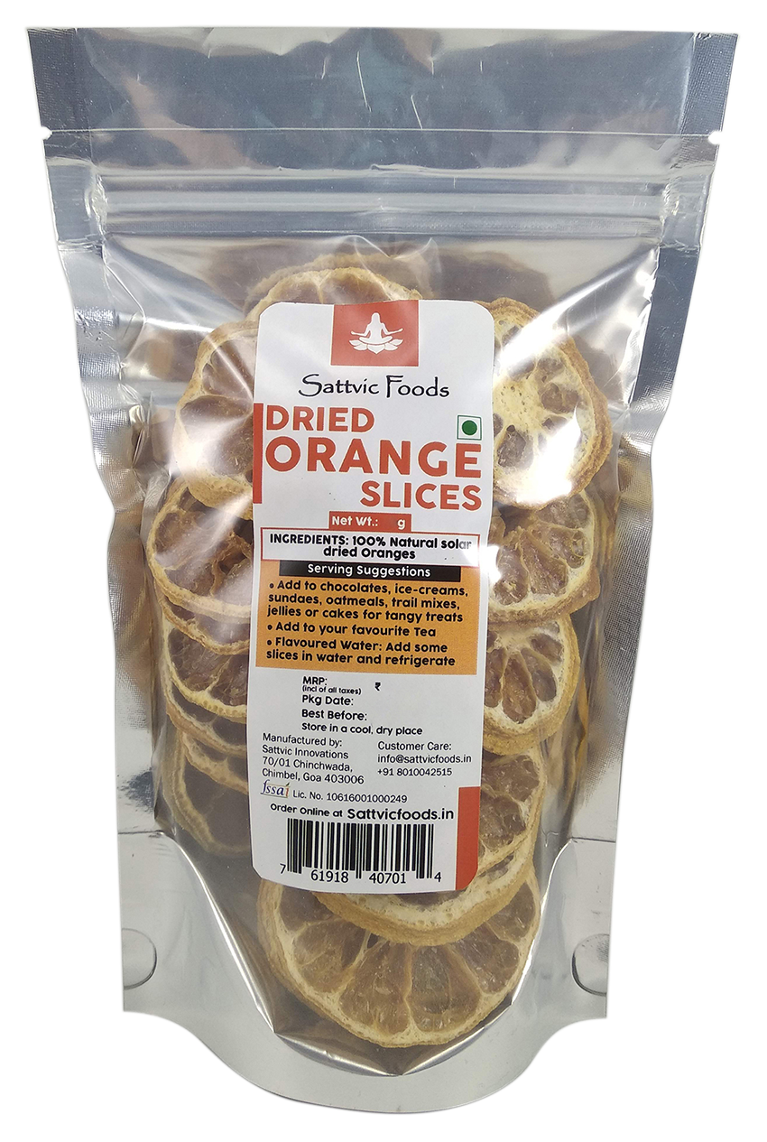 Dried Orange Slices - 60g - Sattvic Foods