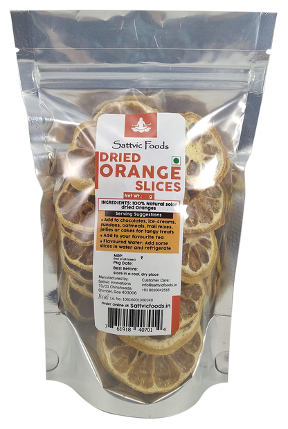 Dried Orange Slices - 60g - Sattvic Foods