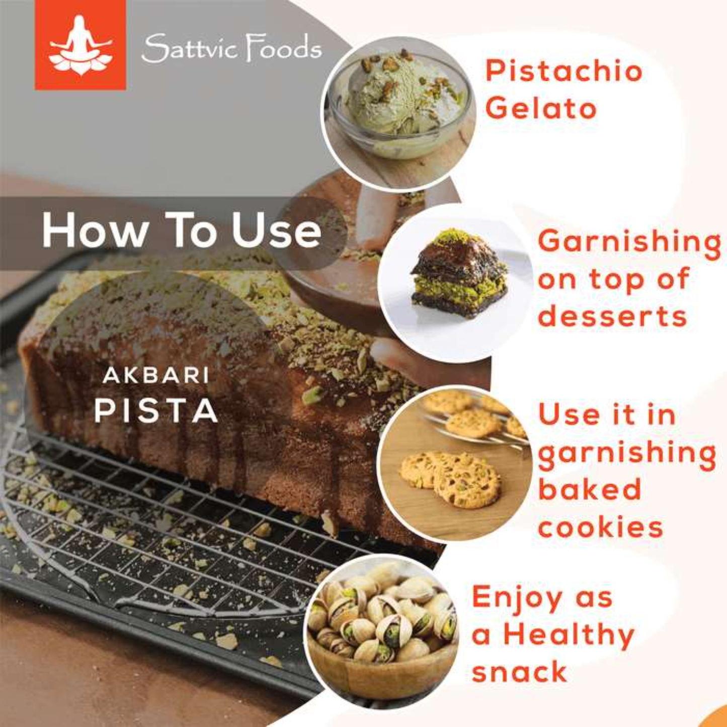 Akbari Pistas (Lightly Salted) Jumbo size Roasted Pistachios-How To Use