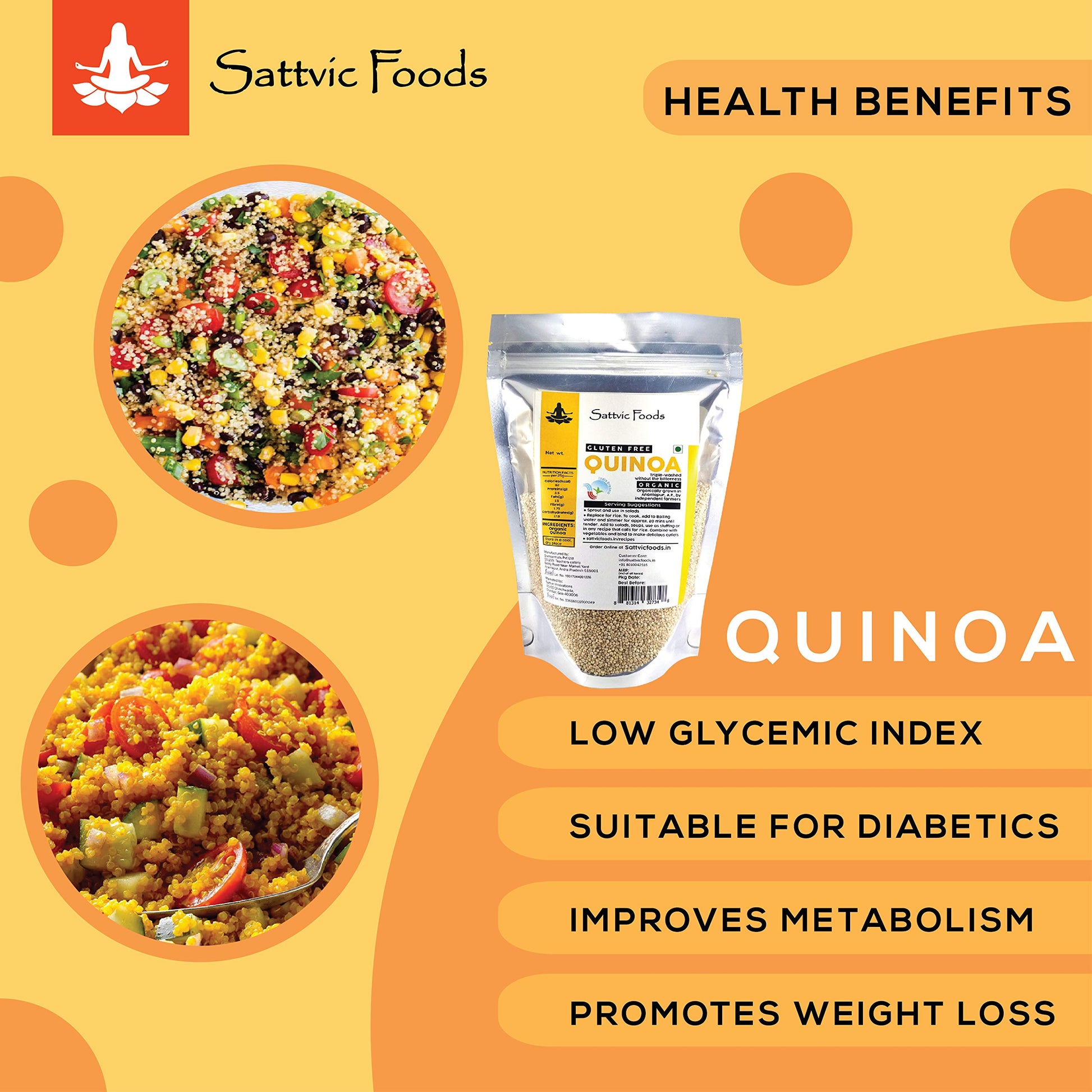 Organic Quinoa Sattvic Foods