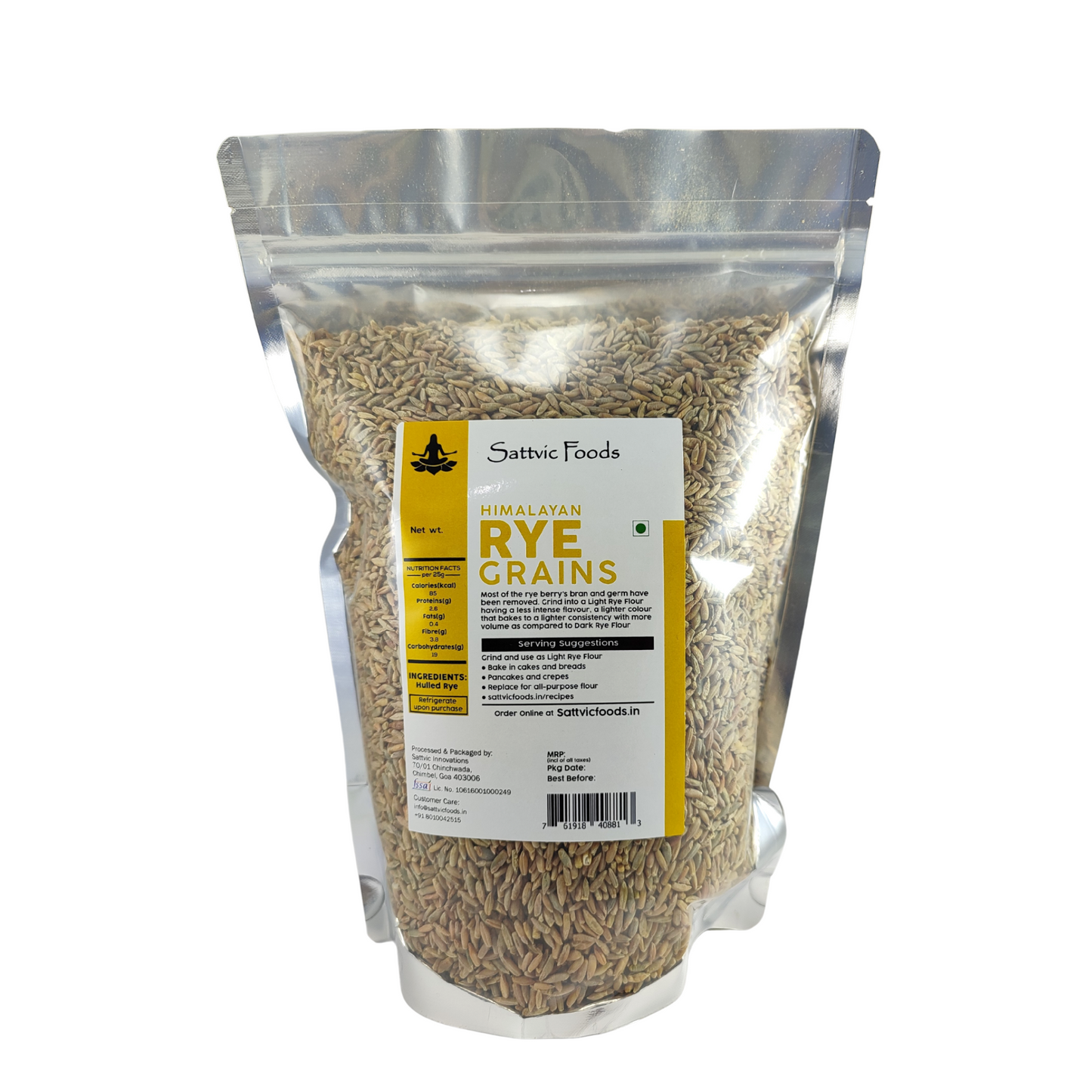 Himalayan Rye Grains Sattvic Foods