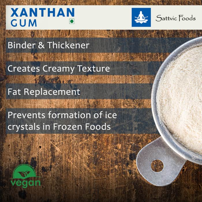 Xanthan Gum (Gluten-free/Vegan thickening) Sattvic Foods